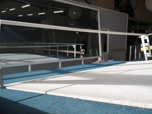 indoor ski simulator skigrass carpet training