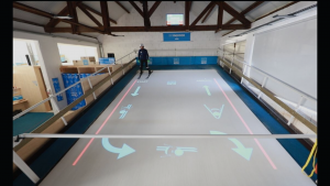 interactive ski treadmill