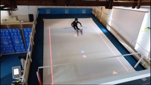 ski treadmill interactive slalom