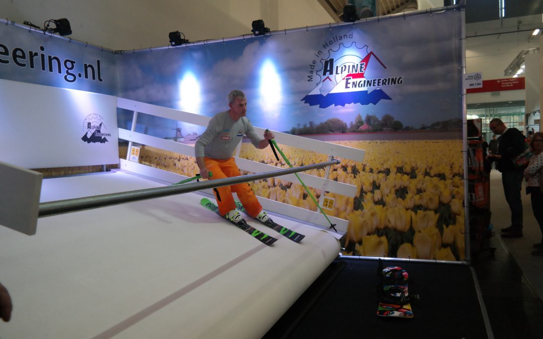 Portable Ski Slope demo at ISPO Munich, Germany