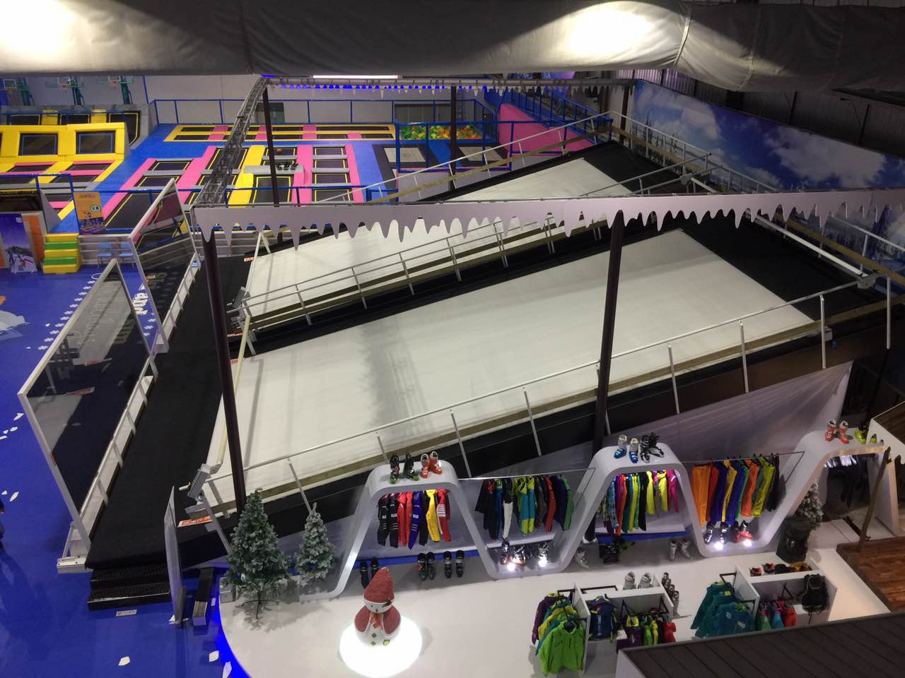 trampolinepark new activity ski simulator