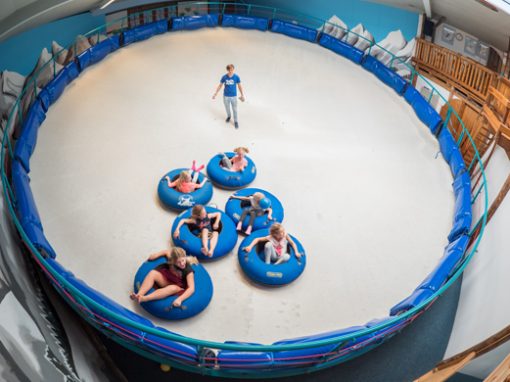 Alpine sport fun tubbing disc slope simulator