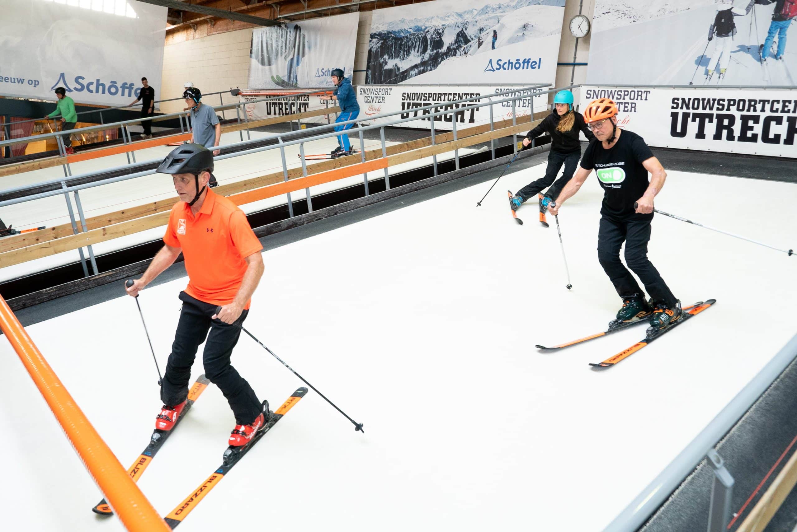 Ski training indoors