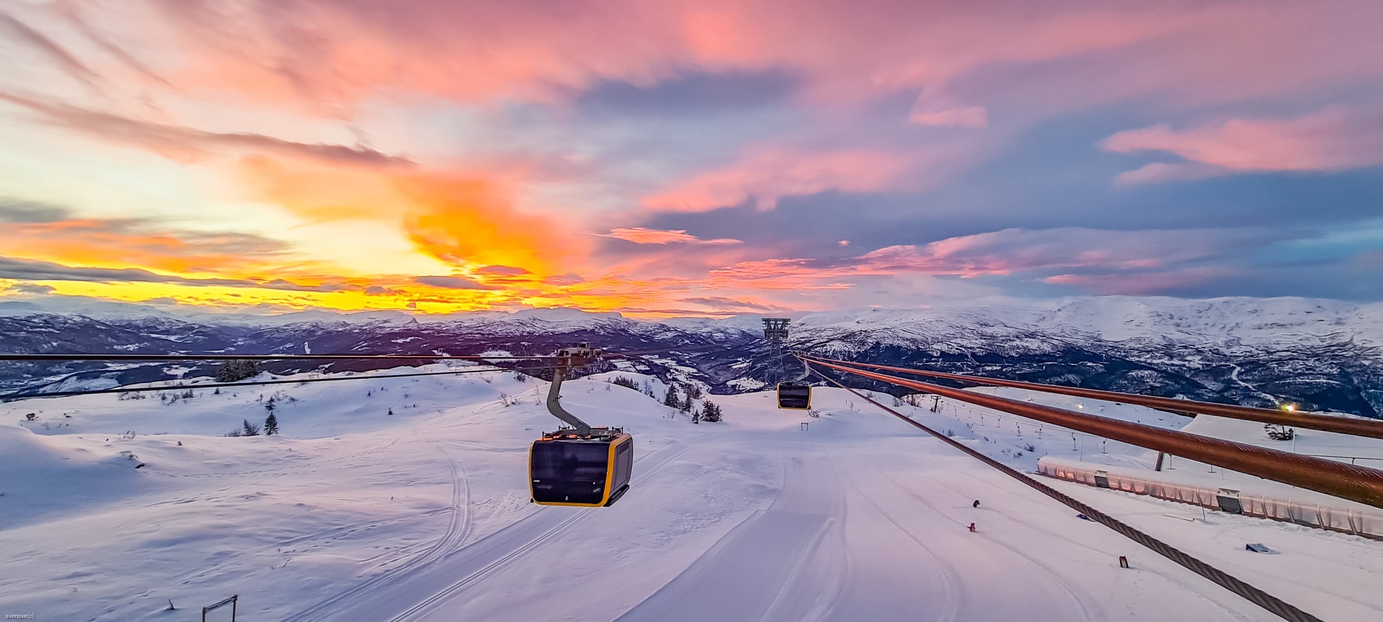 night skiing in voss norway