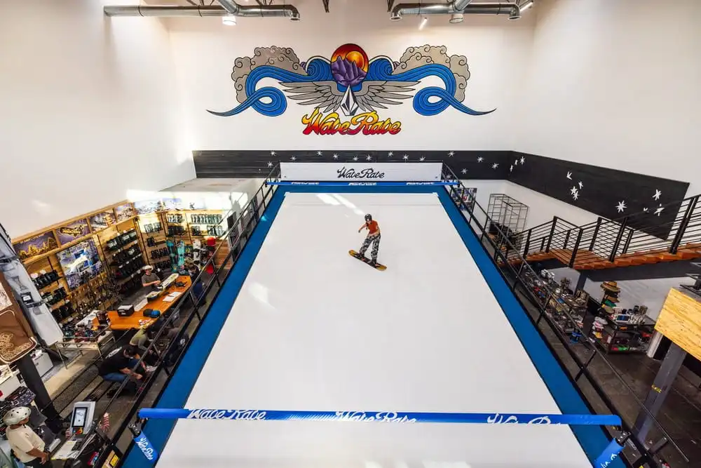 indoor snowboarding